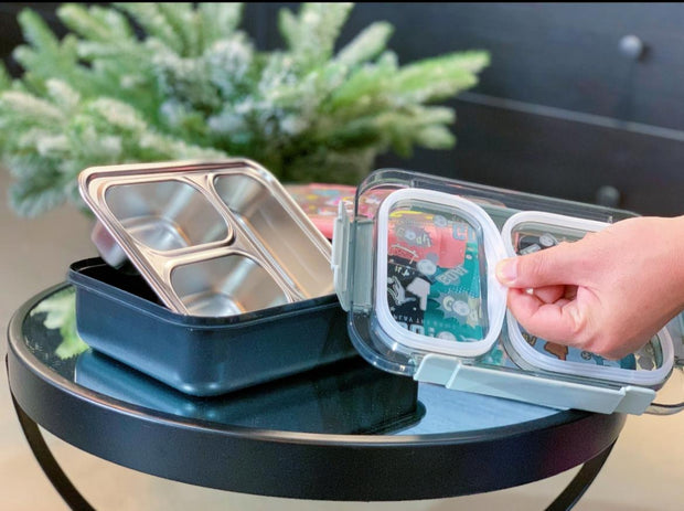 Lunch Box Transparent  - 3 Compartment