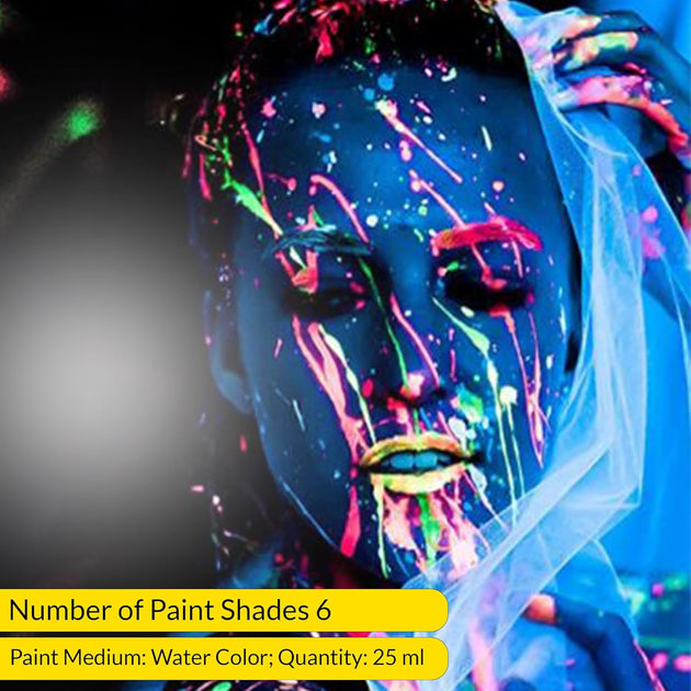 Halloween PaintGlow UV Neon Body Paint – Glow in the Dark Face & Body ...