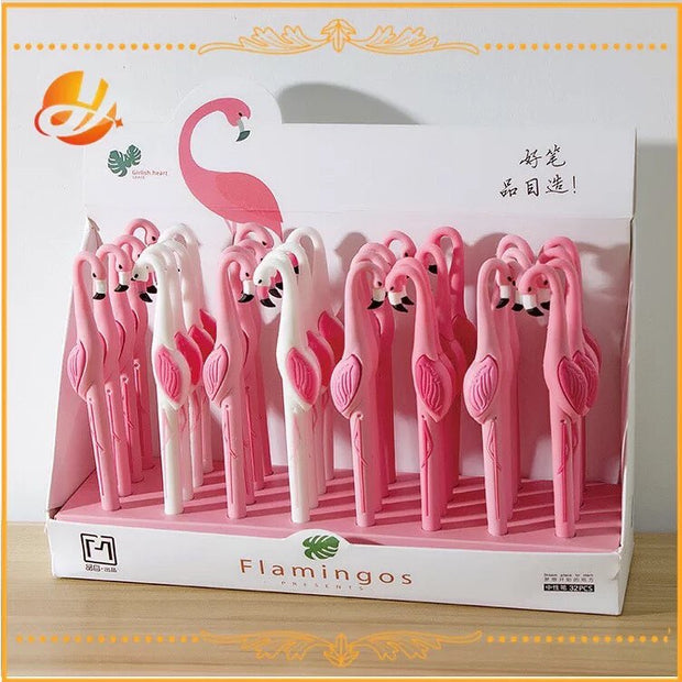 Silicon Body Flamingo Pens ( Pack of 2 Pens )