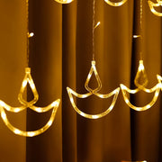 Diya Curtain Warm LED String Lights