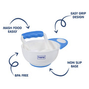 Hopop-Food Mash and Serve Feeding Bowl Set