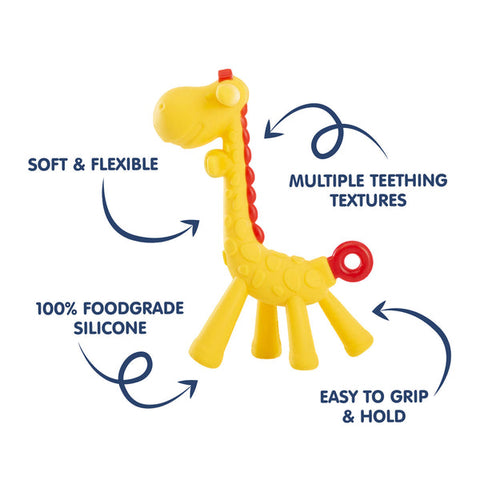 Hopop-Silicone Giraffe Teether