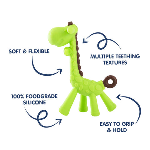 Hopop-Silicone Giraffe Teether