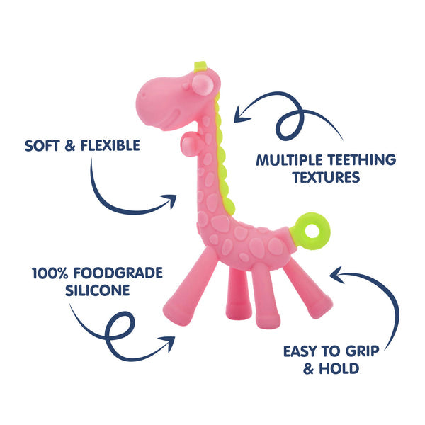 Hopop-Silicone Giraffe Teether