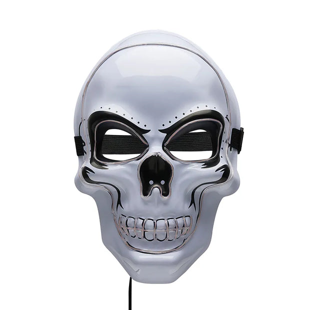 Light Up Scull Head Halloween Mask