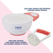 Hopop-Food Mash and Serve Feeding Bowl Set