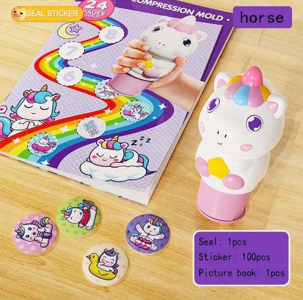 Magic Stamper Stickers with Activity Book - The Write Stuff
