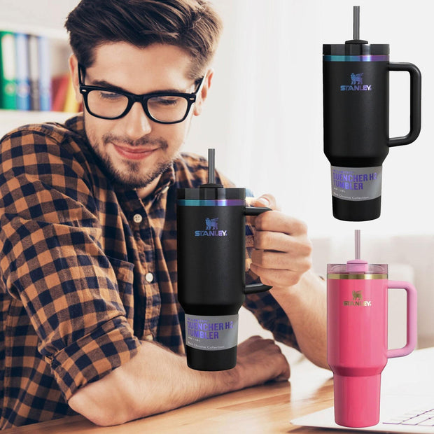 Stanley Black Chroma - Quencher H2.0 Flow State Tumbler | 40 OZ - The Write Stuff