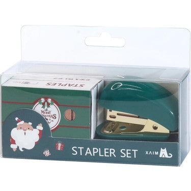 Christmas Stapler Set | Cute Santa & Reindeer Stationery Gift Pack for Kids, Students & Office Use | Holiday Desk Accessory Gift