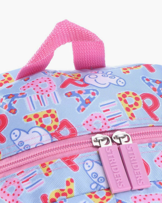 Striders - Peppa Pig Print School Backpack - 14Inches