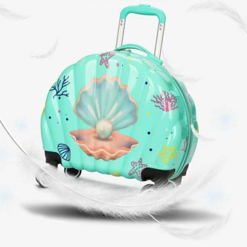 Kids Seashell - Shaped Trolley Suitcase