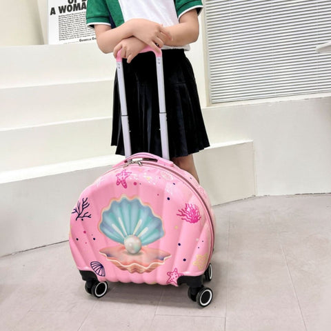 Kids Seashell - Shaped Trolley Suitcase