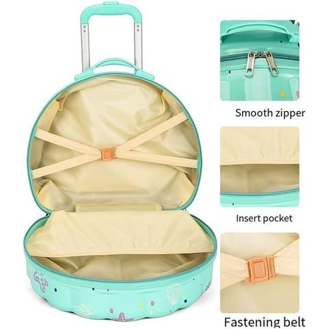 Kids Seashell - Shaped Trolley Suitcase