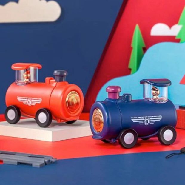 Premium Quality Train Engine Shape Steel Bottle with Straw
