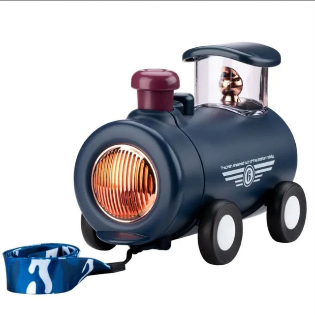Premium Quality Train Engine Shape Steel Bottle with Straw