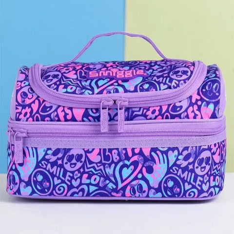 Smiggle Vivid Double Decker Lunch bag  Lilac