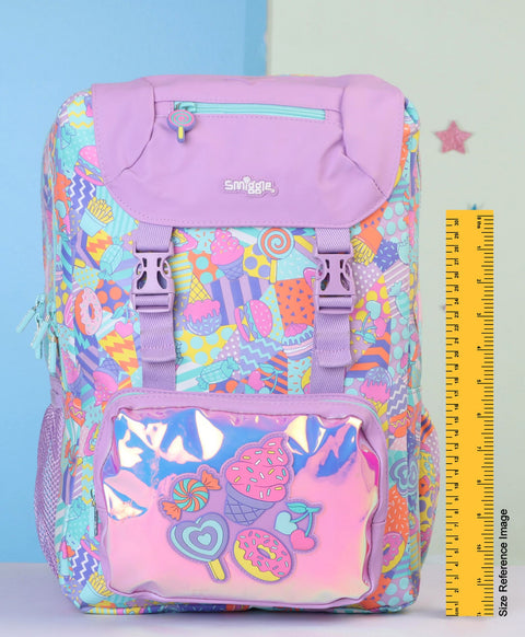 Simggle Foldover Bagpack with Donut Print