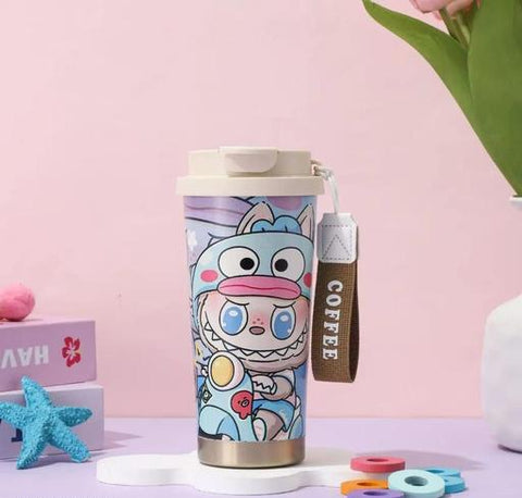 Labubu Stainless Steel Sipper With Strap  | 400ml - The Write Stuff