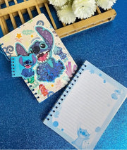 Stitch Spiral Notebook with Mini Pad – Assorted Designs with Stickers & Badge - The Write Stuff