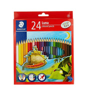 LUNA 136 Coloured Pencil Set – 24 Assorted Colours with Free Sharpener - The Write Stuff