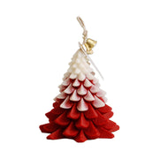 Decorative Christmas tree ornament with a gold bell on a white background