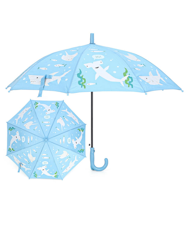 Colour Changing Shark Sea Themed  Umbrella for Kids