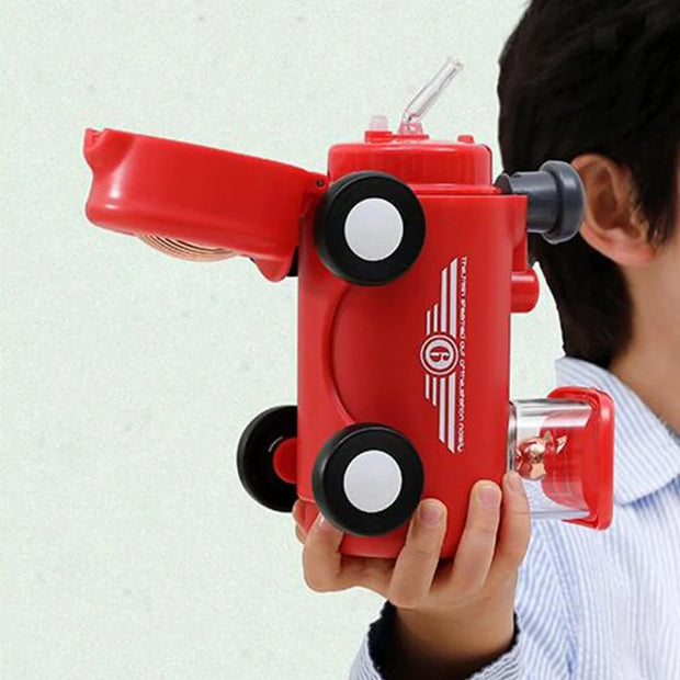 Premium Quality Train Engine Shape Steel Bottle with Straw