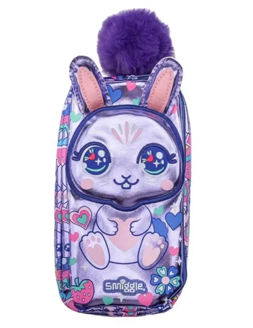 Smiggle Purpel Bunny Pencil case Pouch