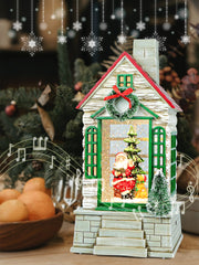 Christmas Holiday LED Glitter Lantern – Snowman & Santa - The Write Stuff