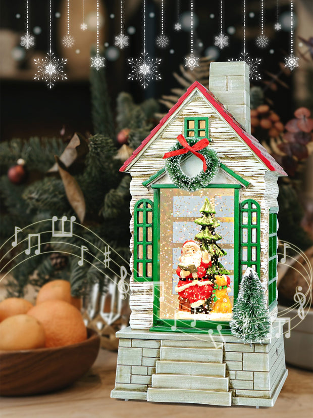 Christmas Holiday LED Glitter Lantern – Snowman & Santa - The Write Stuff