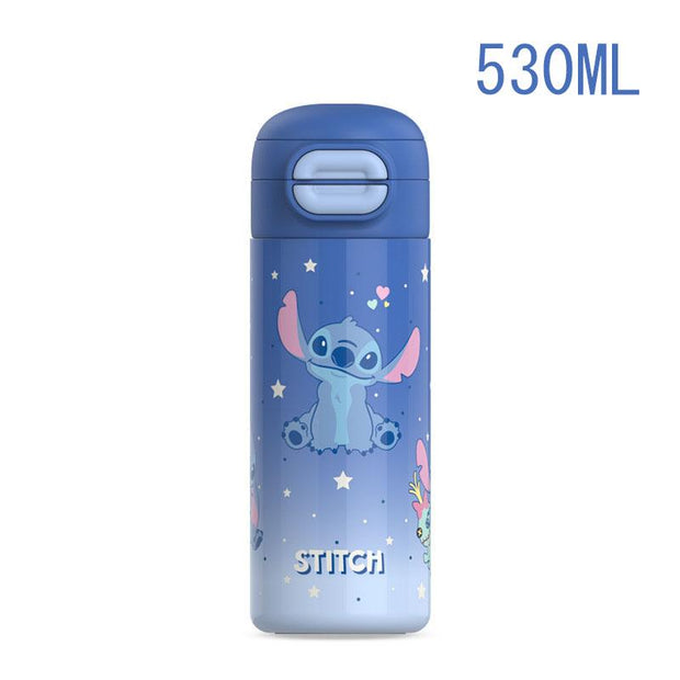 Stitch Stainless Steel Insulated Dual Cap Water Bottle – 530 ml - The Write Stuff
