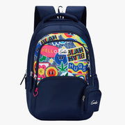 Genie Blahblah Navy Blue Juniors Backpack