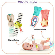 Curious Cub 0 Months+ - Foot Finder & Wrist Rattle