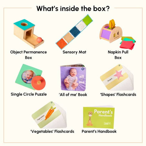 Set of 8 Montessori Learning Wooden Toys Box Level 4 - The Write Stuff