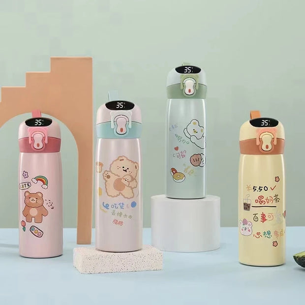 Kids - Temperature Bottle With Straw - The Write Stuff