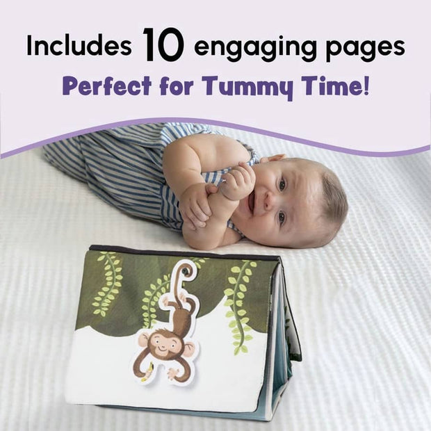 Curious Cub Tummy-Time Book & Mirror - 0-12 Months