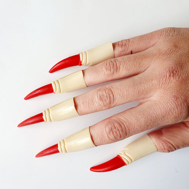 Halloween Thimble Fingers With Red Claws - 10Pc - The Write Stuff