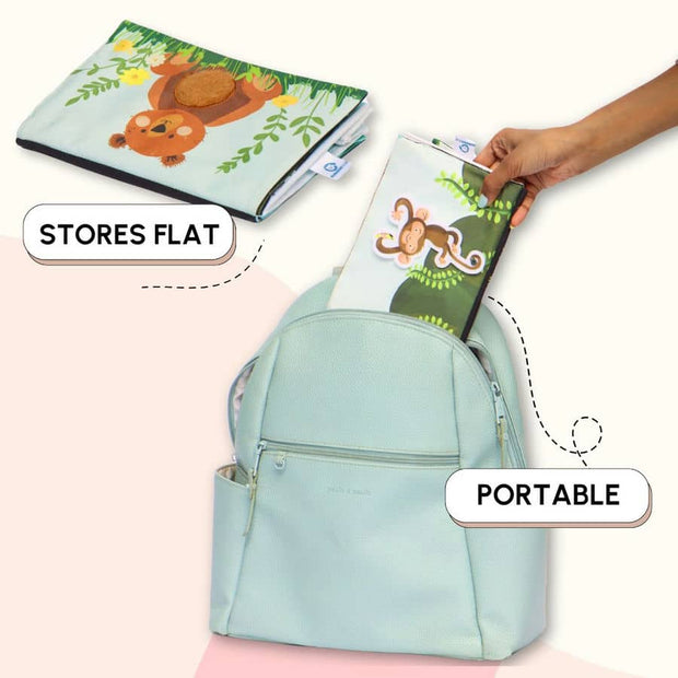 Curious Cub Tummy-Time Book & Mirror - 0-12 Months