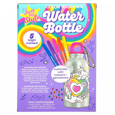 Just My Style- Color Your Own Water Bottle - The Write Stuff
