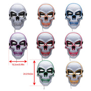 Light Up Scull Head Halloween Mask