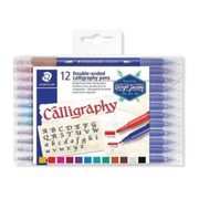 Staedtler 12 Double Ended Calligraphy Pens - The Write Stuff