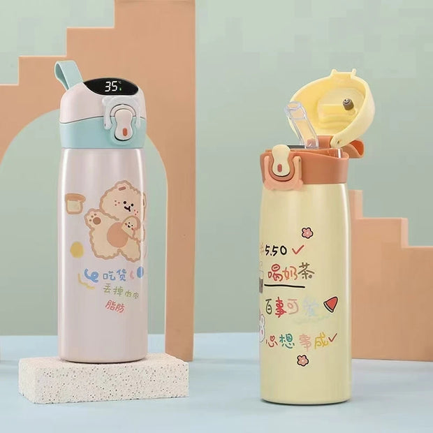 Kids - Temperature Bottle With Straw - The Write Stuff