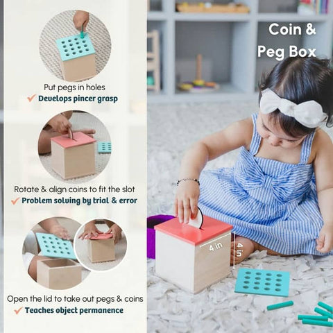 Montessori Learning Wooden Baby Toys - 7 : 13+ Months - The Write Stuff