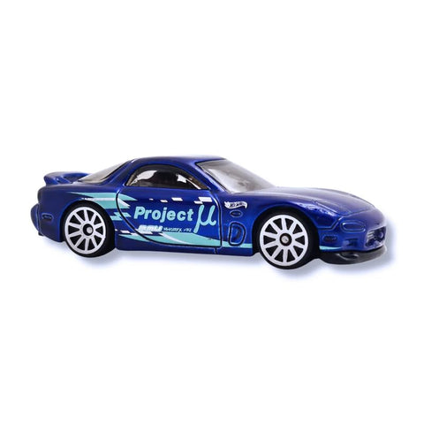 Hot Wheels ’95 Mazda RX-7 – 1:64 Scale Die-Cast Car (Blue) Ages 3 & Up by Small CLAP - The Write Stuff