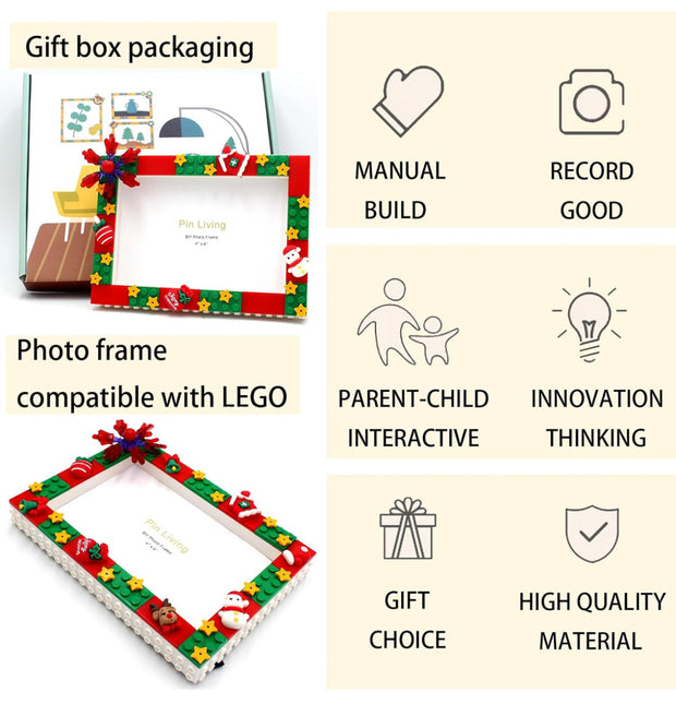 Christmas Lego Photo Frame