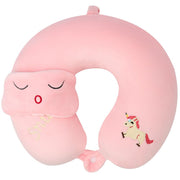 Dinosaur & Unicorn U-Shaped Neck Pillow – Ultra Soft, Comfortable Travel Cushion for Kids & Adults