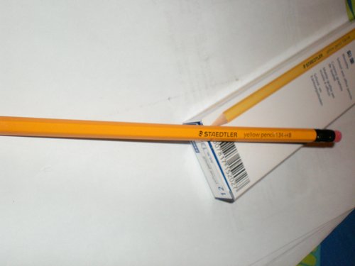Pencil Staedtler 134-2B with Eraser Tip 12 Pcs Pack