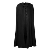 Halloween Cap Big 120 CM – Full Black Costume Cape for Kids & Adults