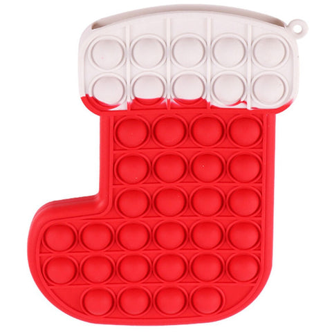 Christmas Stocking Pop It Good Coin Pouch - The Write Stuff