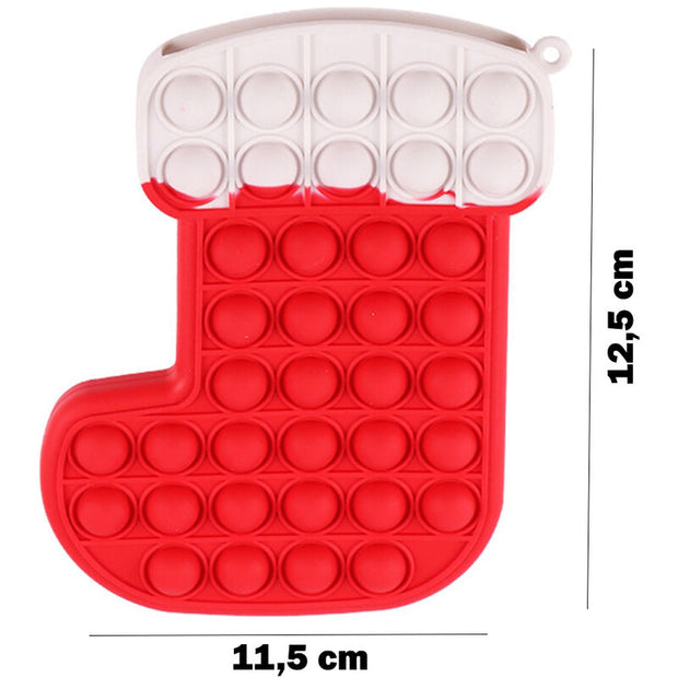 Christmas Stocking Pop It Good Coin Pouch - The Write Stuff